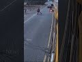 Driver nearly hits children exiting school bus