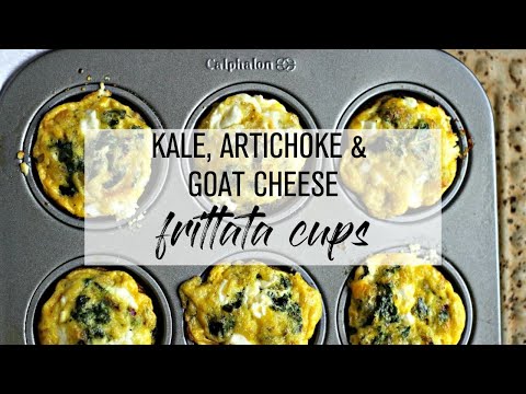 Kale, Artichoke & Goat Cheese Frittata Cups
