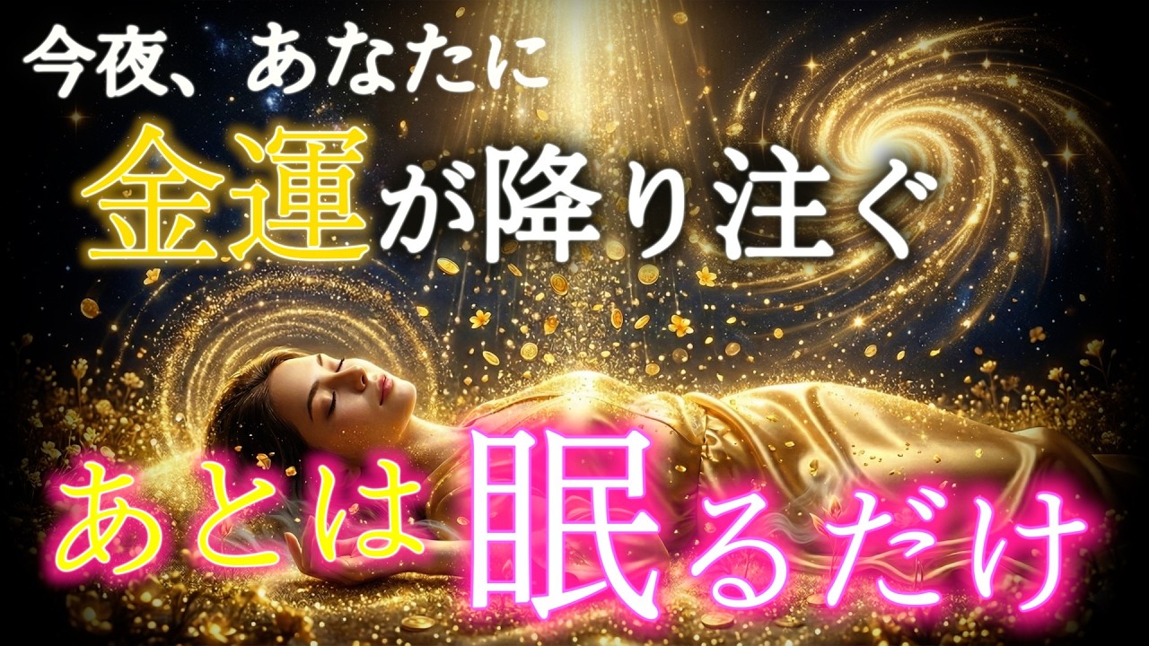 【春分後の今、これを寝て聴いて！】眠るだけでお金の豊かさが潜在意識に降り注ぐ夜🌙