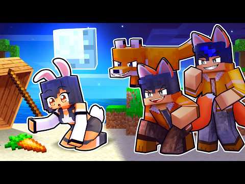 BUNNY on a FOX ISLAND in Minecraft!