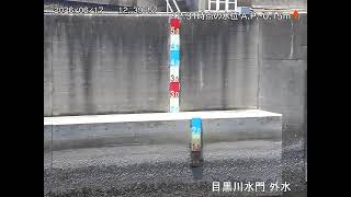 目黒川水門 外水側
