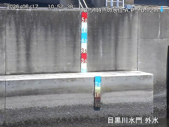 目黒川水門 外水側