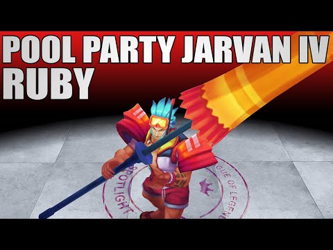 Pool Party Jarvan IV Ruby Chroma Spotlight