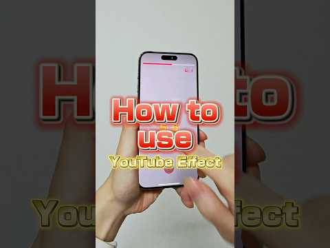 YouTube Effect | How to use YouTube Effect #effectmaker #filter #effects