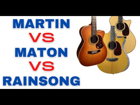 Martin Vs Maton Vs Rainsong Guitars (Carbon Vs Wood)
