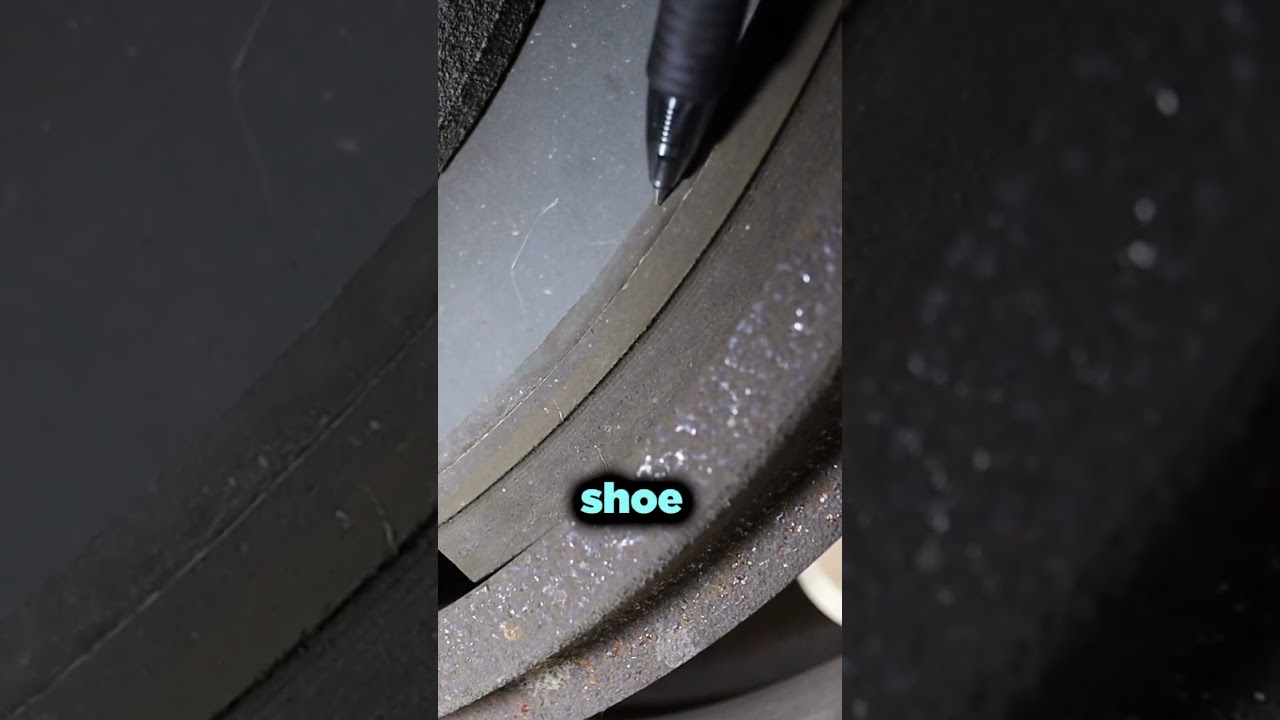 PT06 Inspecting brake shoes on a semi truck is crucial for maintaining road safety. #tatexpress