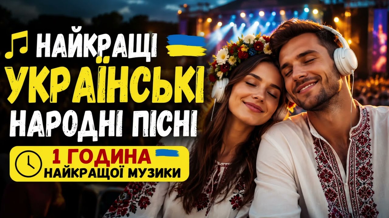 Найкращі українські народні пісні — 1 година найкращої музики у сучасному аранжуванні