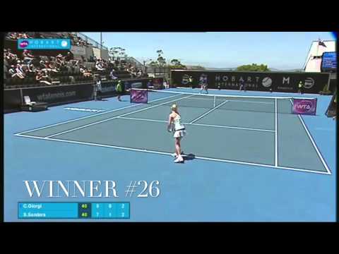 Camila Giorgi - Storm Sanders 2015. WINNERS AND ERRORS