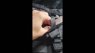 Utilizing Velcro One-Wrap to attach mag pouches and more to belts.