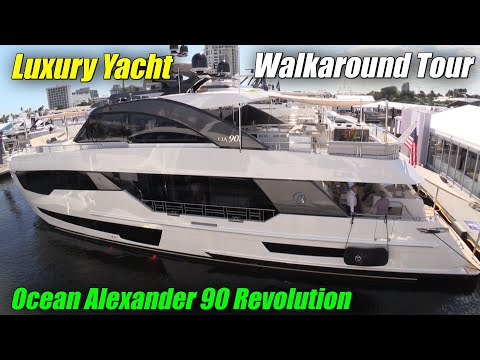 Fabulous Yacht !!! Ocean Alexander 90 Revolution - What Not To Miss At #FLIBS2022 #SeaYouAtFLIBS