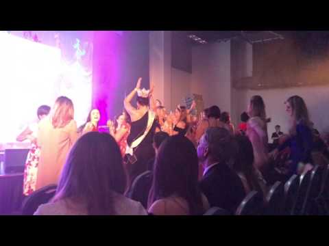 Tom Barnwell singing Rihanna we found love at covheros awards