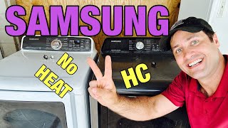Tale of Two Samsung Dryers | HC Code | One Not Heating | DVE45T3400P/A3 | DV48J7700EW\A2