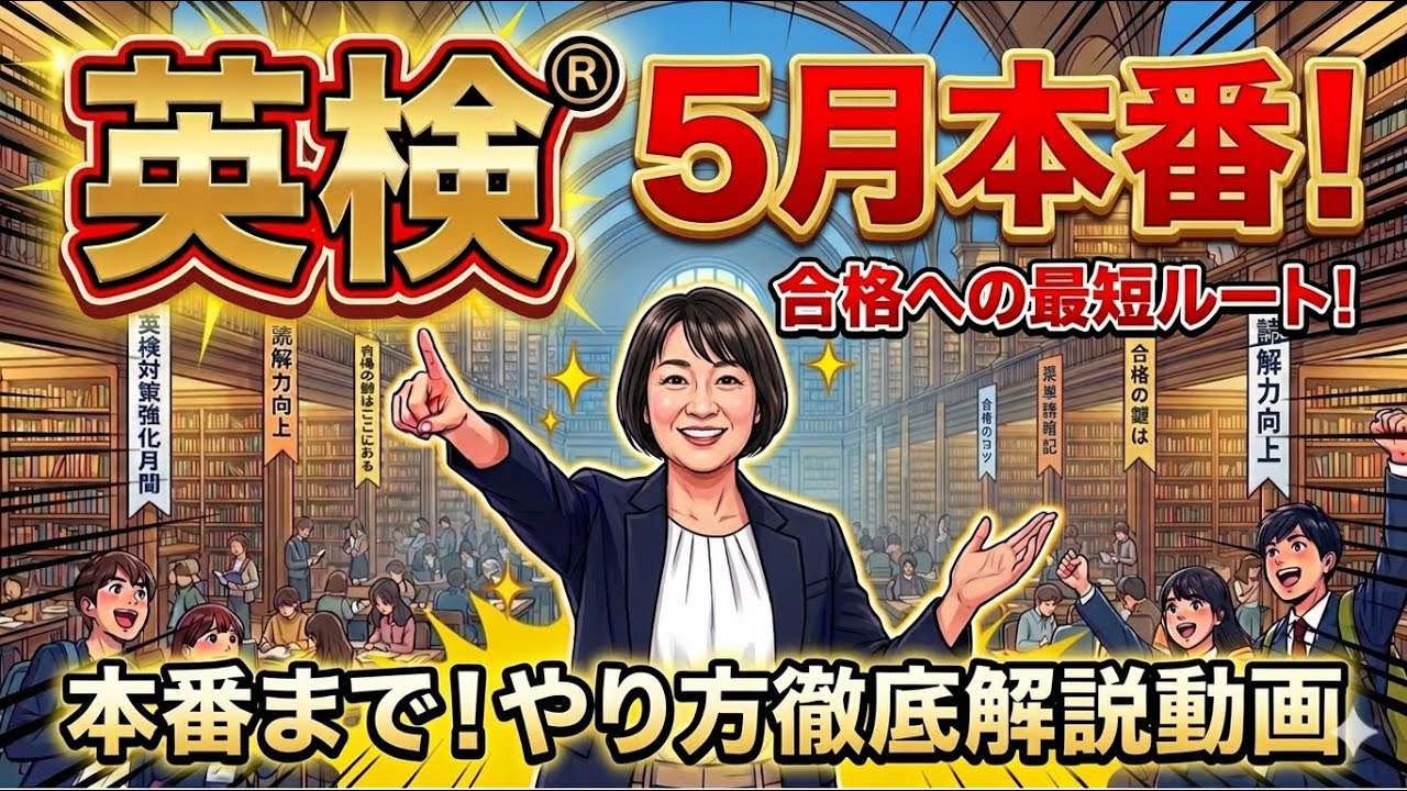 【英検®︎】2026年5月本番に向けて対策のやり方をご紹介します　#英検 #英検2級 #英検準2級プラス #英検準1級 #英検準2級 
