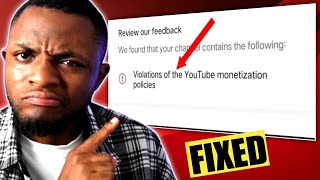 You won’t be accepted for monetization if you don’t change this now