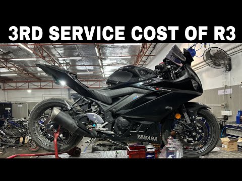 3rd Service Of My Yamaha R3 || service cost 🥵
