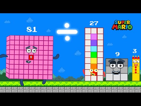 Finish the pattern? Number Magic Division in Super Mario Bros. Maze Mix Level Up | Game Animation