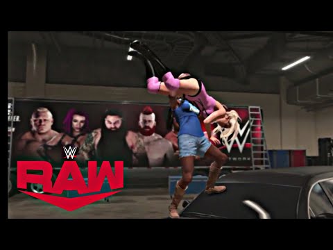 WWE 2k19 Alicia Fox brutalises Lana: Raw