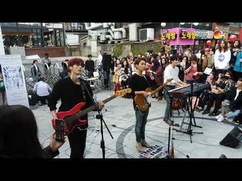 [180928] The Rose busking in Hongdae - Take me down