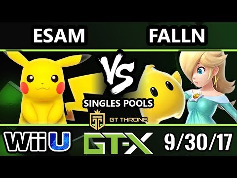 GTX 2017 Smash 4 - PG | ESAM (Pikachu) vs STDX | falln (Rosalina) - Wii U Pools
