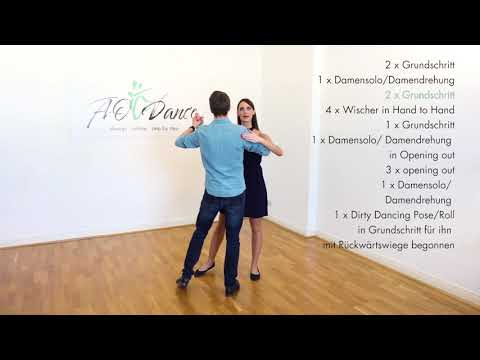 Rumba 3: Abfolge/Figurenkombination - Beispiel 3 (z.B. Hochzeitstanz Choreographie) ohne Musik