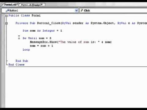 YouTube   VB NET Tutorial 17   Do Until Visual Basic 2008 2010