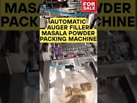 Automatic servo auger masala powder packing machine - product video