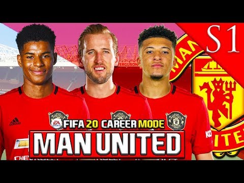 HARRY KANE, SANCHO SIGN! FIFA 20 MANCHESTER UNITED CAREER MODE S1 #1