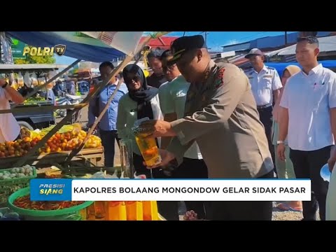 KAPOLRES BOLAANG MONGONDOW GELAR SIDAK PASAR