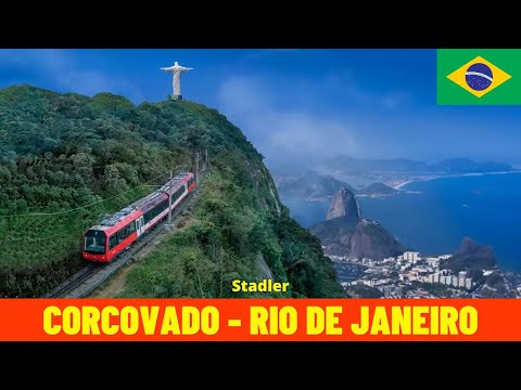 Cab Ride Corcovado Rack Railway (Rio de Janeiro - Brazil) train driver's view 4K