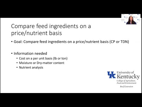 BEEF MINUTES 20: Compare Feed Ingredients on a Price...