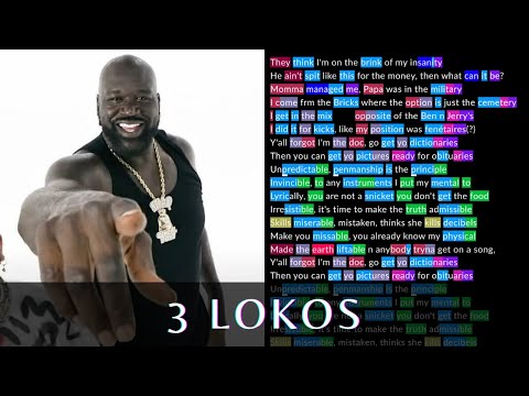 Shaquille O'Neal on 3 Lokos | Rhymes Highlighted