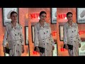 Dangal Girl Fatima Sana Shaikh Seen At His Co Star Saniya Malhotra Kathal Movie Screening