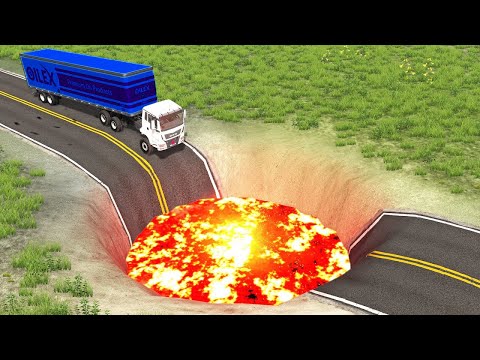 Cars vs Giant Crater #2 ▶️ BeamNG Drive
