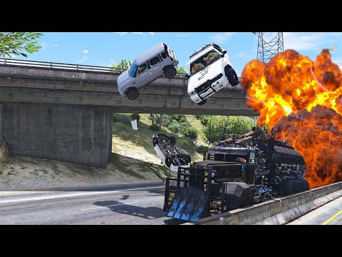 GTA 5 INVINCIBLE CERBERUS CRASHES - SUPER CINEMATIC PICTURE WITH SLOW MO ep.25