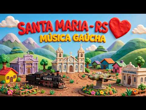 SANTA MARIA - RS em Massinha! 🎨 A Homenagem Mais Impressionante ao Coração do Rio Grande