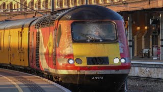 Network rail HSTs at York￼