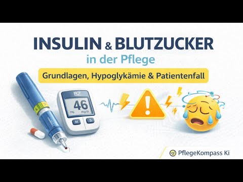 Kurs 6 – Insulin & Blutzucker in der Pflege: Grundlagen, Hypoglykämie & Patientenfall (Komplett)