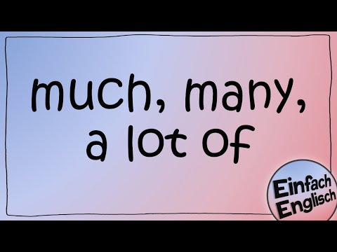 much, many, a lot of - simply explained | Easy English