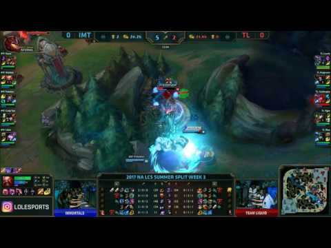 IMT vs TL Highlights Game 1 NA LCS Summer 2017 Immortals vs Team Liquid by Onivia