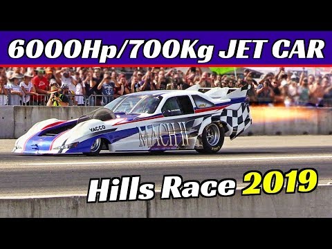 6000Hp/700kg Funny JET CAR Mach II Drag Show!!! - J85 F5 "Tiger" Engine - 16° Hills Race 2019