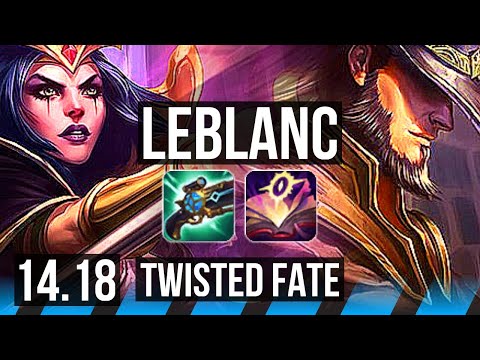 LEBLANC vs TWISTED FATE (MID) | 69% winrate, 6/1/4 | EUW Master | 14.18