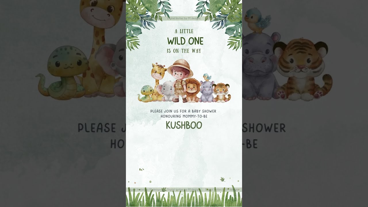 Pastel Floral Baby Shower Invitation
