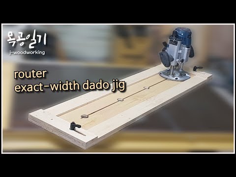 making a router dado jig for exact-width slots and grooves [woodworking]