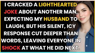 I CRACKED A LIGHTHEARTED JOKE ABOUT ANOTHER MAN, EXPECTING MY HUSBAND TO LAUGH, BUT HIS SILENT.
