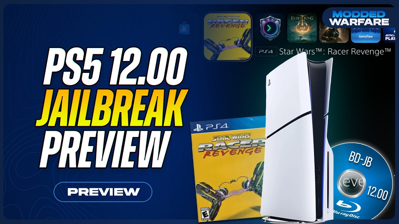 PS5 12.00 Jailbreak Preview & Blu-Ray Unpatcher Release