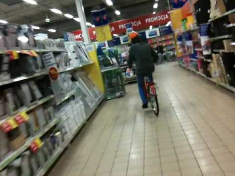 Jazda w Tesco w Częstochowie 