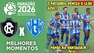 Remo x Paysandu - Final do Parazão 2026 - Melhores Momentos e Gols