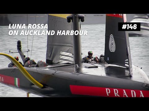 #146 Luna Rossa Challenge: Luna Rossa (6 Dec 2020) Sailing Up Auckland Harbour