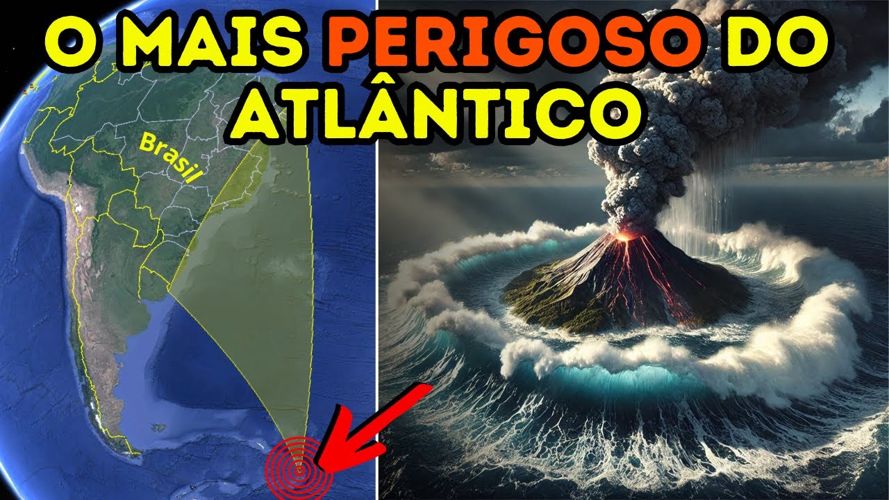 VULCÃO PERIGOSO do Atlântico está em ERUPÇÃO! Tem potencial para gerar TSUNAMI!