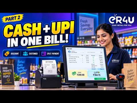 Item Discount, Add Customer & Split Payment | eR4U POS Part 2